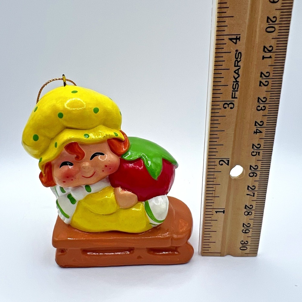 1981 Strawberry Shortcake Apple Dumplin American Greetings Paper Mache Ornament - Picture 10 of 10